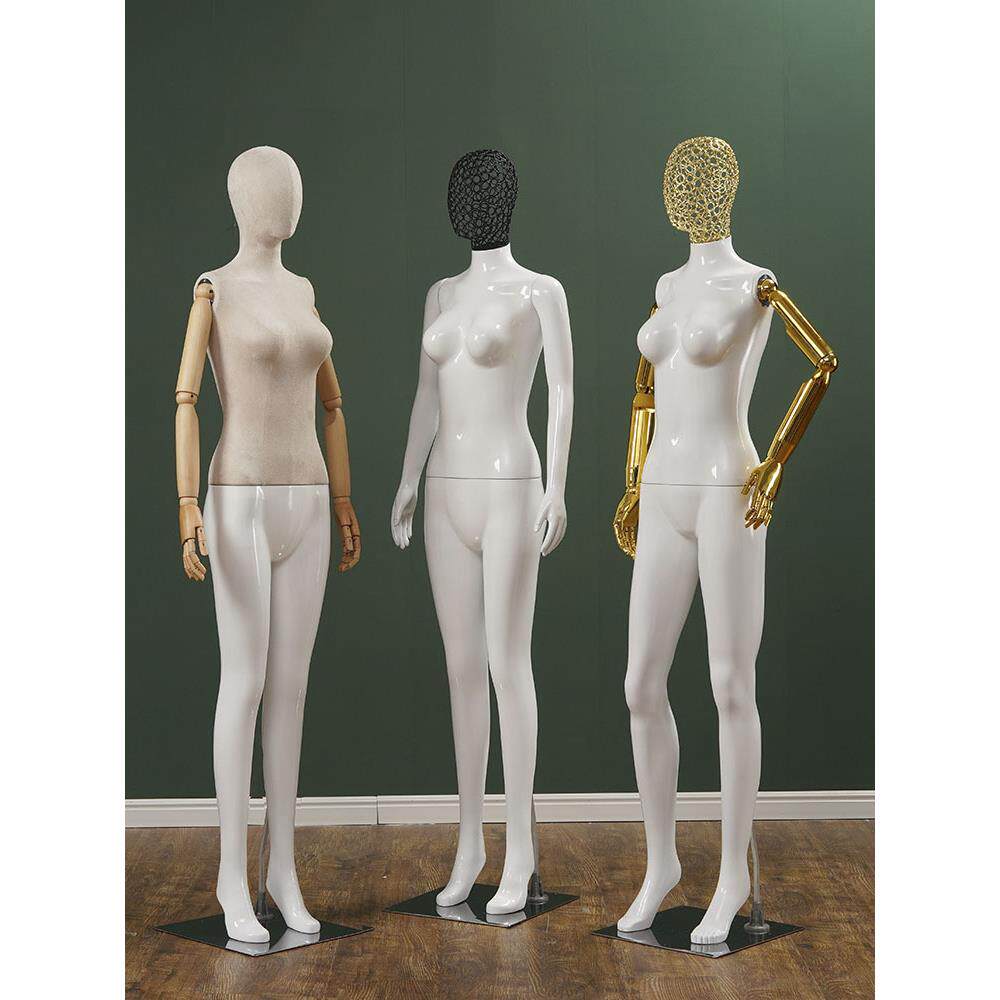 模特展示架全身全身电镀人体人台坐姿中岛橱窗道具展示架子儿童