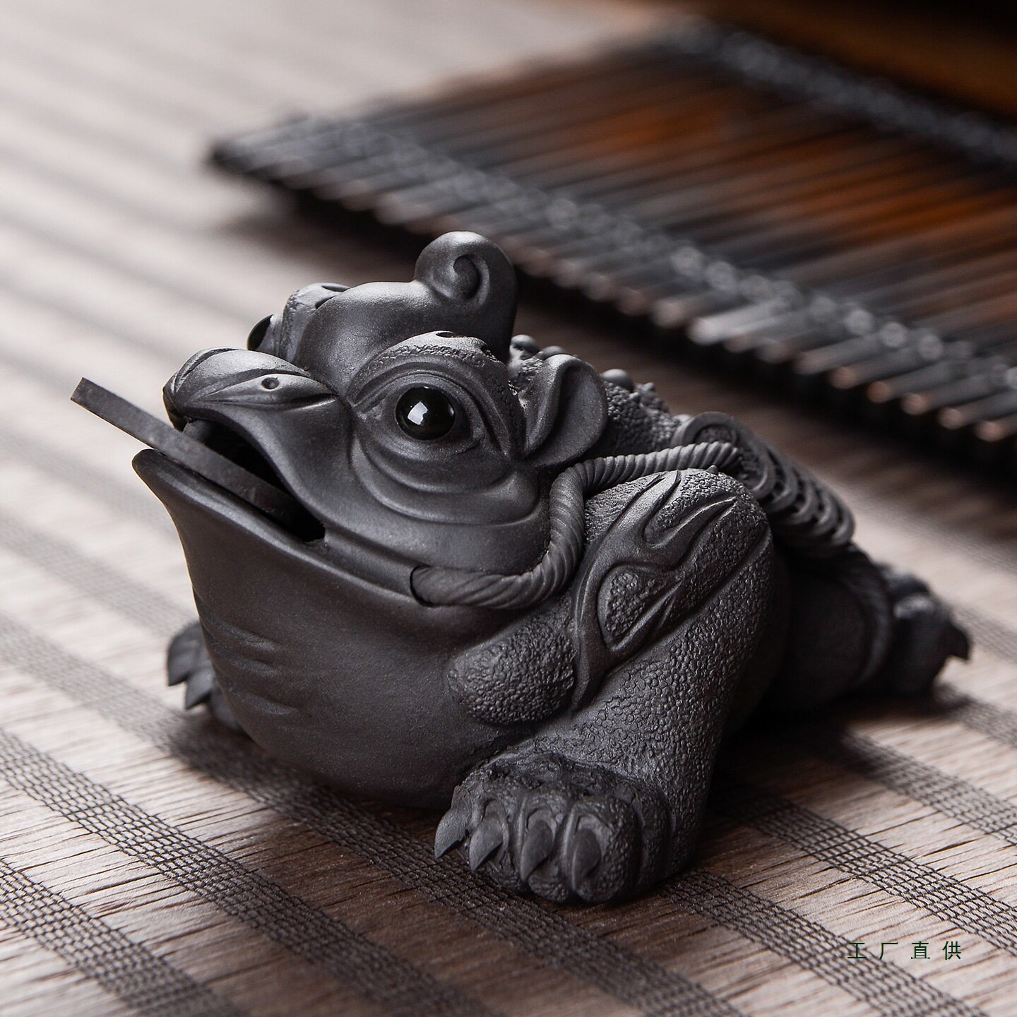 紫砂茶宠摆件可养金蟾茶具茶玩茶桌纯蟾蜍精品手工茶台茶道零配件