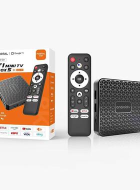 MORTALT1mini外贸盒子语音摇控RK3518androidtv安卓14atvbox