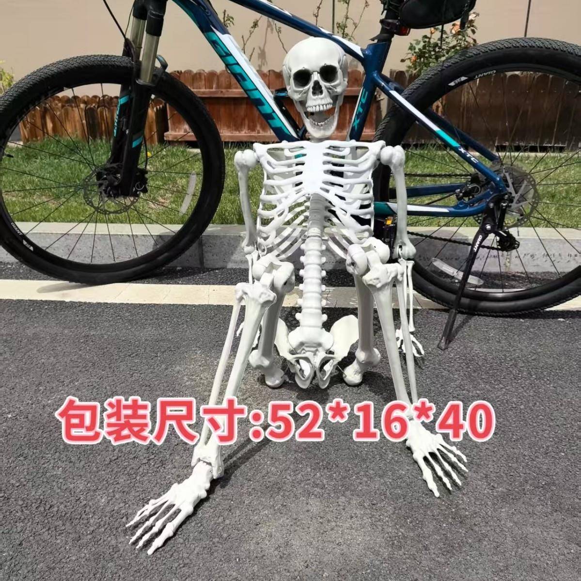 万圣节骷髅165组装骷髅大骨架人小包装包裹新品鬼屋装饰挂件
