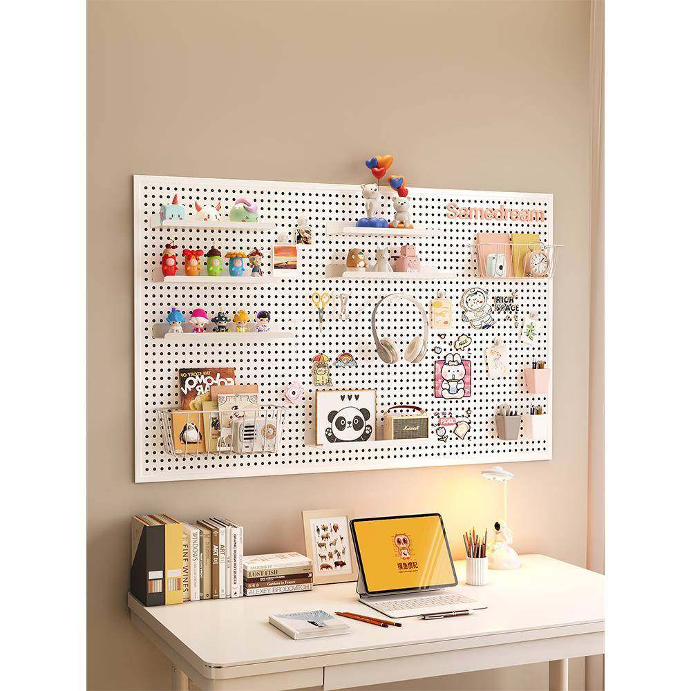 书桌洞洞板置物架墙上收纳架学习宿舍墙面金属冲孔板壁挂板展示架,节庆用品/礼品,新娘配件,淘宝优惠券,粉丝福利购,淘宝优惠卷