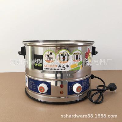 苏迪尔商用蒸包炉馒头小笼包蒸炉不锈钢电蒸笼单孔多孔包子机
