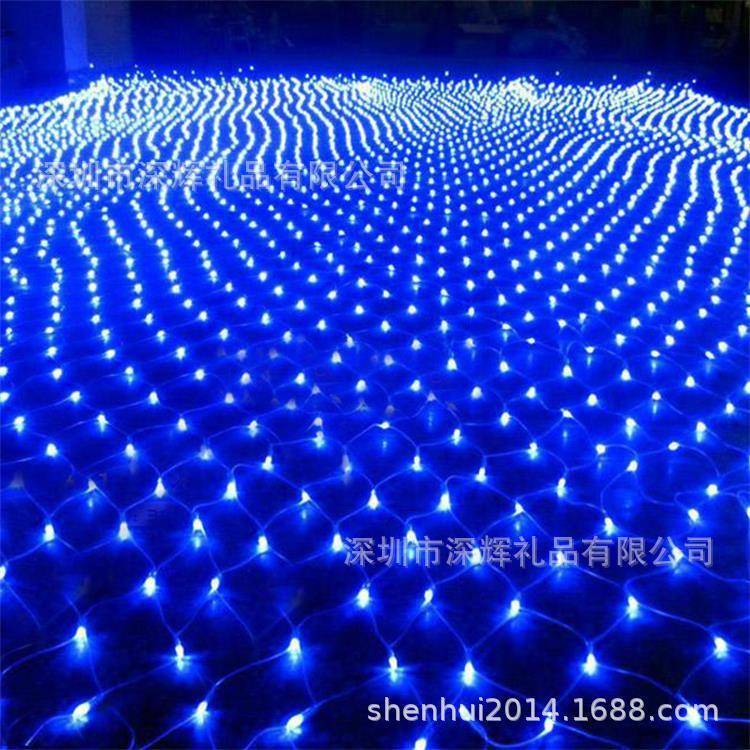 大号LED网灯10米草坪渔网灯高亮铜线景点装饰网灯