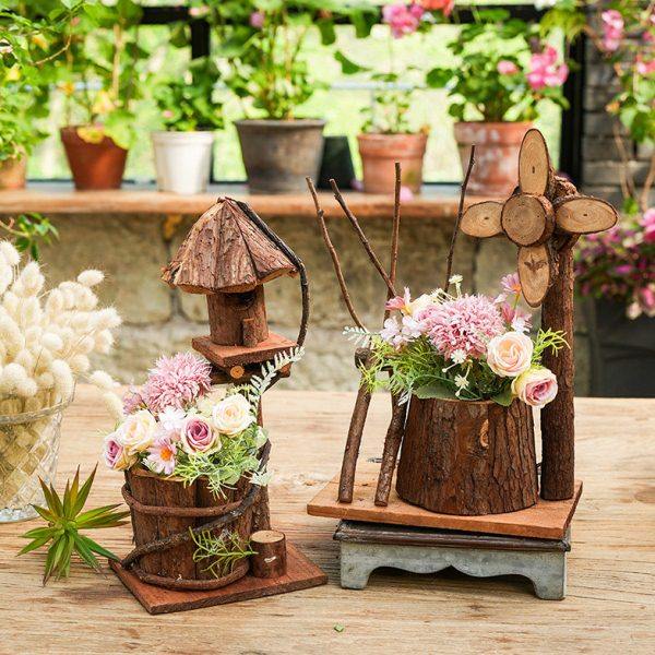 实木花架网红创意摆件幼儿园户外装饰民宿环创材料庭院布置造景,家居饰品,户外/庭院摆件,淘宝优惠券,粉丝福利购,淘宝优惠卷