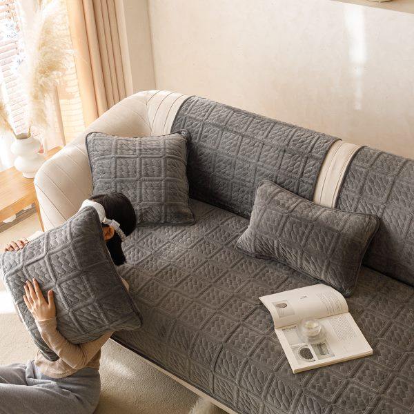 沙发垫子四季通用沙发套罩简约毛绒坐座垫2023新款防滑盖布巾定制,居家布艺,沙发垫,淘宝优惠券,粉丝福利购,淘宝优惠卷