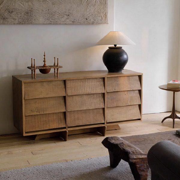 复古实木九斗柜日式侘寂风收纳储物柜沙发背靠柜白蜡木中古餐边柜,住宅家具,斗柜,淘宝优惠券,粉丝福利购,淘宝优惠卷