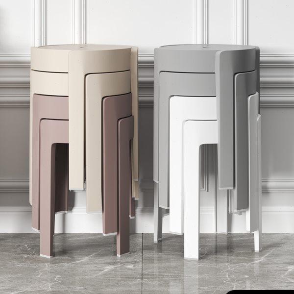 风车餐桌叠放凳子简约胶凳客厅塑料板凳家用凳高圆可摞叠加厚凳子,住宅家具,其它凳子,淘宝优惠券,粉丝福利购,淘宝优惠卷