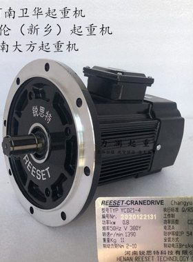 河南锐思特电机YCD22-4 1.5KW 黑色力富特软起动电机行车前后驱动