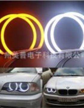 E36E38E39E46白黄双色棉光4*131MM106MM146MM汽车LED天使眼光圈
