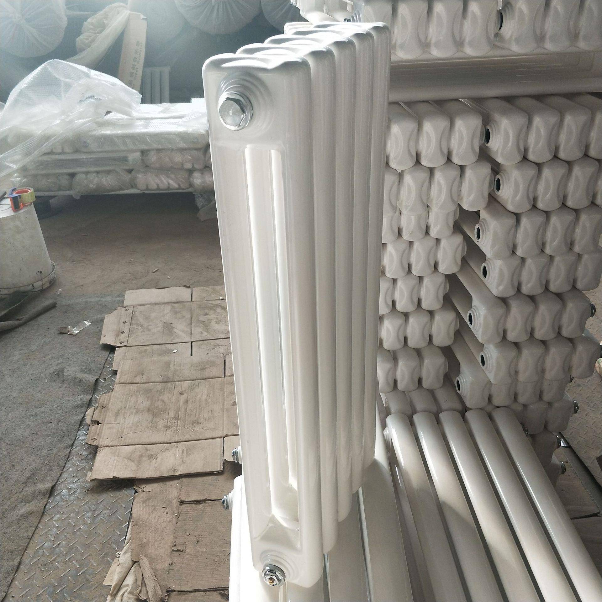 5025钢二柱暖气片家用水暖暖气片表面光滑烤漆厂家壁挂散热器