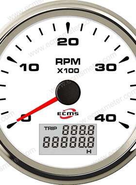 ECH防水螺纹安装多色背光汽车改装车快艇游艇邮轮指针转速表4K