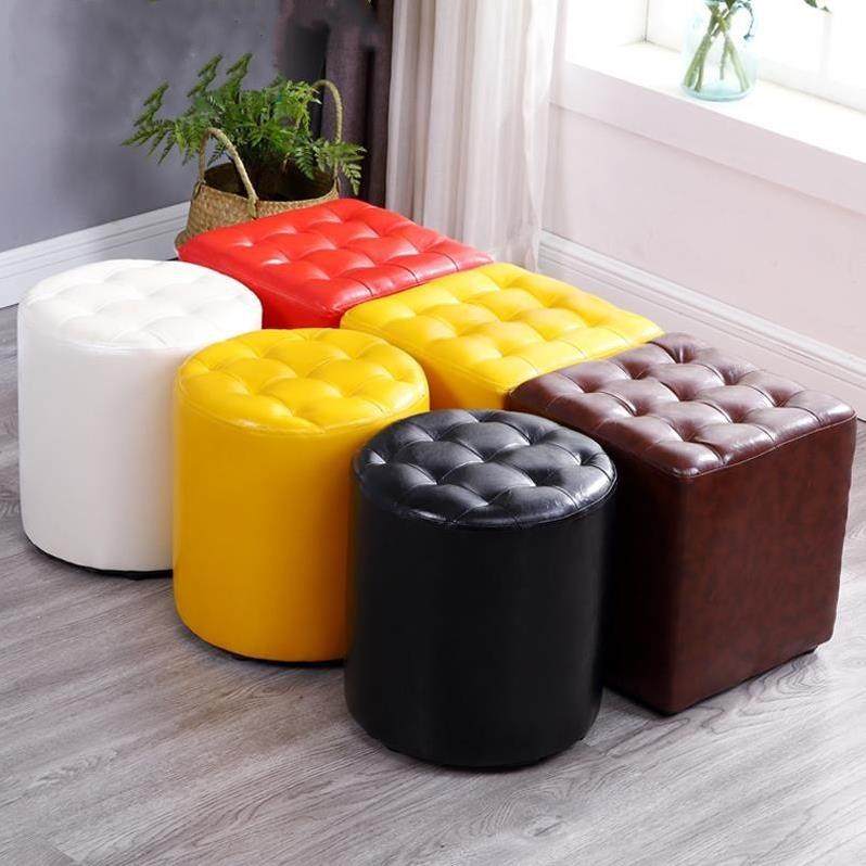 圆小皮顿皮凳宿舍家用时尚创意小沙发成人软凳矮凳小板凳实木皮墩,纺织面料/辅料/配套,纺织机械配件,淘宝优惠券,粉丝福利购,淘宝优惠卷