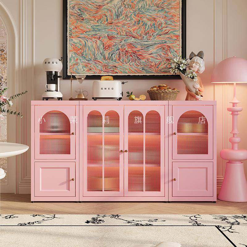 式铁用艺法厨房IXB餐边柜客厅置物柜家矮柜简约柜酒柜茶水柜储餐