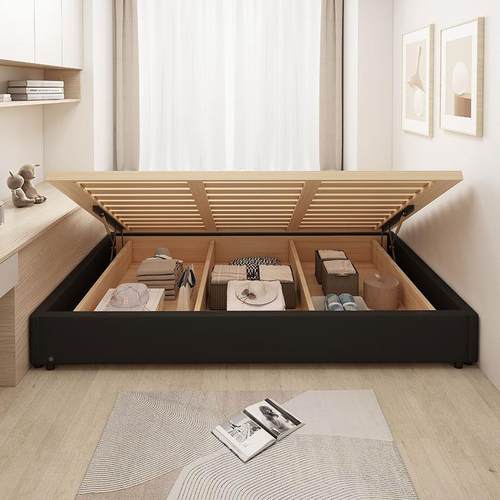 全实榻榻米木加密排店架卧室地台床民宿骨酒YBI落地无床头床架可