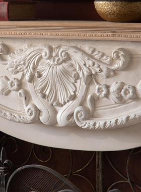 新品具OXB实木客厅网现壁炉柜红婚礼拍摄道白色复古民宿酒店玄关