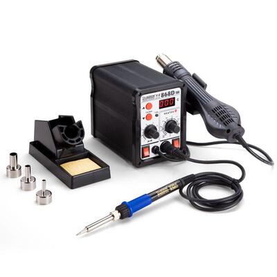 88兆信ZHAOXIN86D/9D868D热风焊台二合一恒8温焊台数显可调温热风