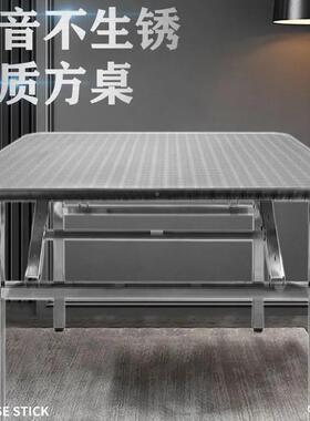 直不锈钢折叠携桌户外便加厚折叠家销用商UUH用桌露营摆摊餐桌吃
