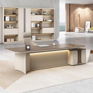 现代简大气约办公办桌总裁室公班台办BS-3018公室老板桌椅大组合