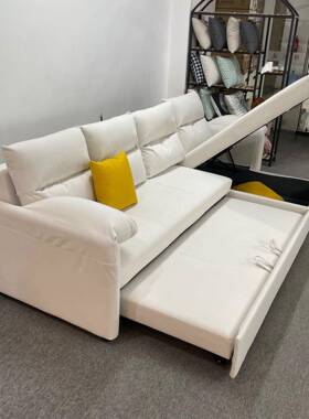 约沙发床EQN多化功能小户型客卧室橙色现代简暖色系橙色梳组厅合