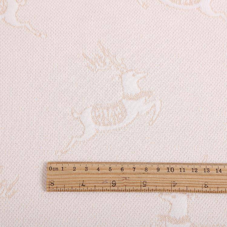 彩棉IHF夹丝空气秋冬双面面保暖全纬棉料层编精梳提花童装布料