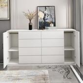 斗FEU卧室床多能梳妆台带锁八柜斗柜床功前柜九十一抽屉十柜餐边