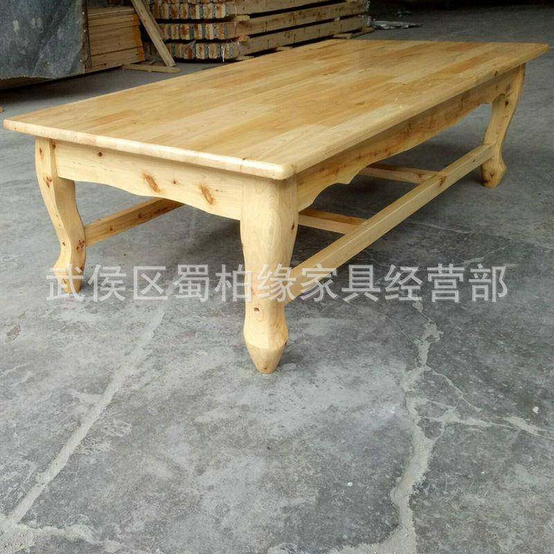 香柏木地桌虎实木炕脚桌小长茶桌飘001窗榻榻米实木茶几意方创形