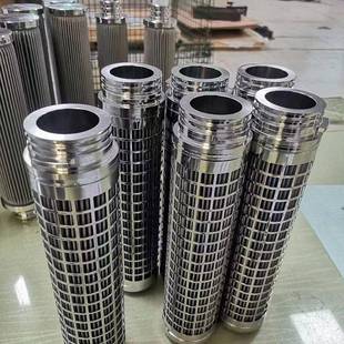 304工不锈钢丝网折RPK波滤芯反冲洗防腐纹蚀螺接口耐高温业复合滤