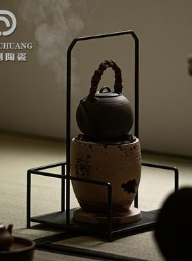 铁艺凉炉架工架手铸铁茶道配件炭炉炉电陶防花烫80328隔热垫