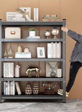 货架仓库多架层家用ZRF置物架落地储房市展示架地仓下室库房厨铁