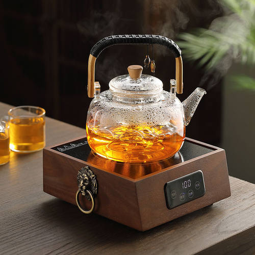 胡桃木家用围炉煮茶电陶炉