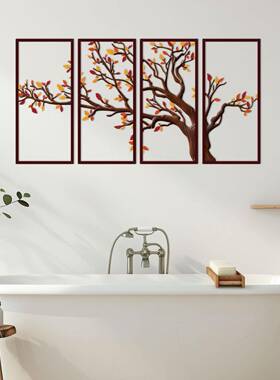 铁艺树枝A0564件饰套壁壁饰挂属装金饰创意工艺品墙客厅剪影壁饰