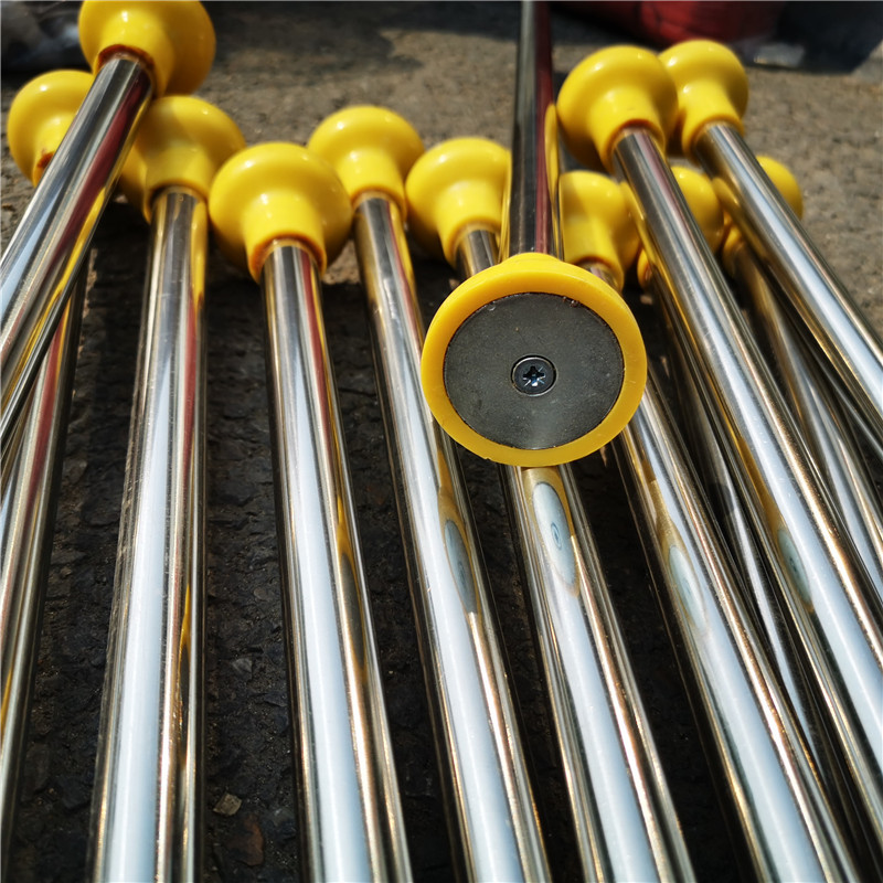 铁路信号旗旗杆 磁力旗杆 三色信号旗不锈钢材质旗杆30mm40mm
