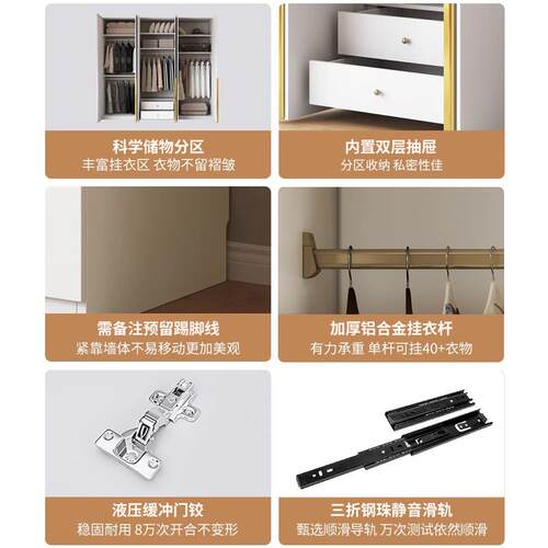 ENF小级定一门到顶木衣家用卧室儿制童户型一门到顶生态板大衣实