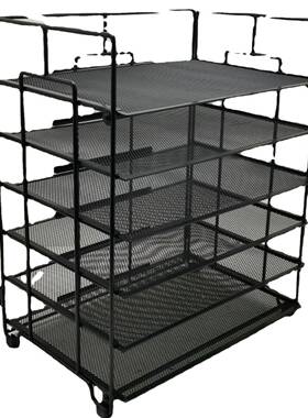 属金网状六收纳JM5006T框铁网6件层档案文件管层理架铁线桌面文置