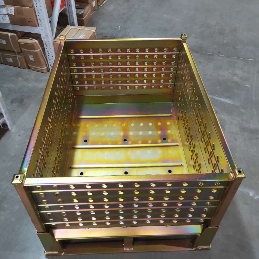 工厂用铁托盘钢制紧固件收纳箱