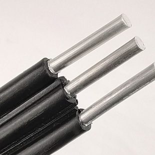 国标3芯防老化铝线6 10 16平方三相铝芯电缆户外三芯集束平行电线