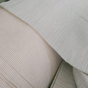 加厚型老式老粗布帆布布料面料凉席布1米宽2米田园高端条纹纯色