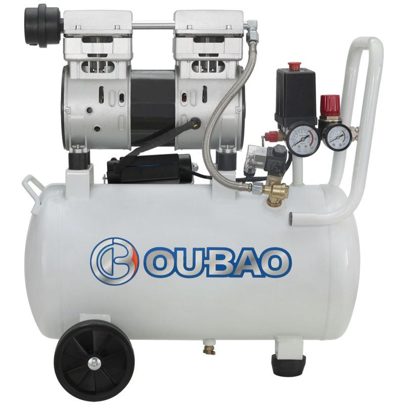 欧堡静音空压机4极750W 无油机24L 750W