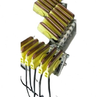 行车M型排式滑线集电器滑触线组合式集电O器M型集电器4级滑线