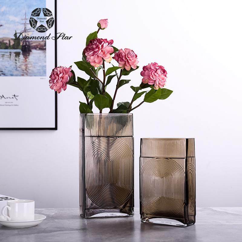 钻石星方形创意玻璃花瓶水培插花器皿样板房软装饰品摆件花瓶,纺织面料/辅料/配套,纺织机械配件,淘宝优惠券,粉丝福利购,淘宝优惠卷