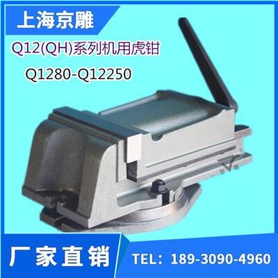 Q12125虎钳固定式虎钳5寸重型台虎钳机用台虎钳铣床虎钳机用虎钳