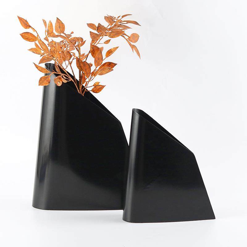 现代简约斜边梯形金属花瓶插花花器仿真花材客厅玄关餐桌装饰摆件,机械设备,其他机械设备,淘宝优惠券,粉丝福利购,淘宝优惠卷