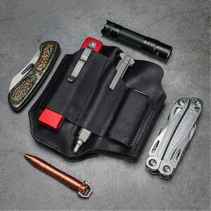 VIPERADE蝰蛇疯马皮EDC双面工具套手电筒皮套随身多用装备套PL8