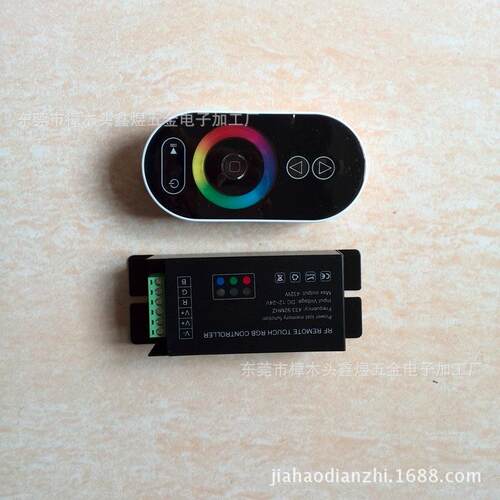 灯具12-24V控制器led七彩RGB控制器PWM216-432W智能无线触摸控制