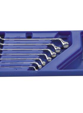 天赋（GENIUS）DE-707M工具7件套精抛光公制双梅花扳手组