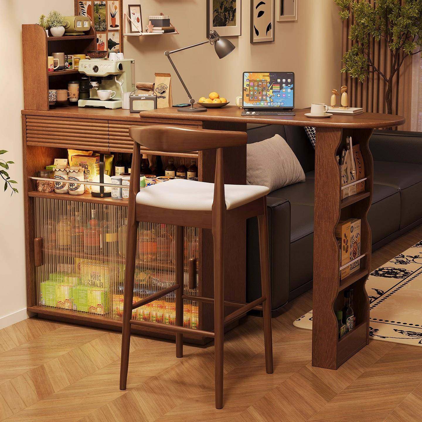 可伸缩实木吧台桌子家用客厅阳台休闲小户型隔断窄岛台餐边柜一体,机械设备,其他机械设备,淘宝优惠券,粉丝福利购,淘宝优惠卷