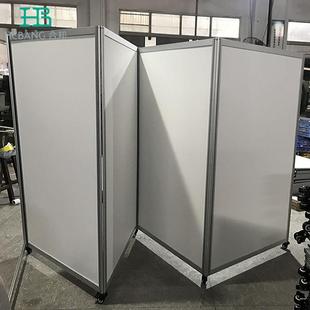 折叠屏风折叠书画展板摄影画展展架学校幼儿园宣传铝合金折叠展板