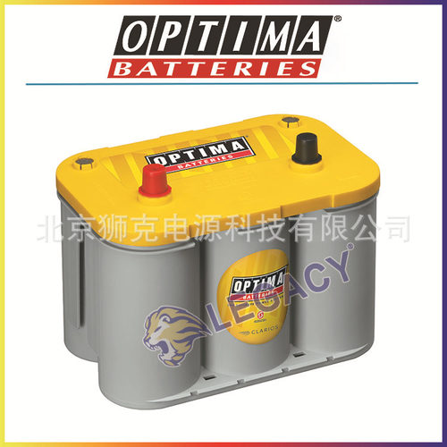 奥铁马Optima蓄电池D34黄色顶12V55AHAGM深循环启动电池750CCA