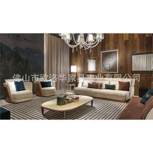 宾利真皮沙发家具意大利轻奢高端别墅家具客厅大平层大户型沙发