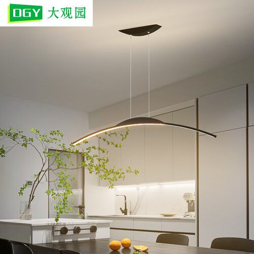 餐厅吊灯长条极简北欧饭厅餐桌灯现代简约吧台吊灯家用餐厅灯270L